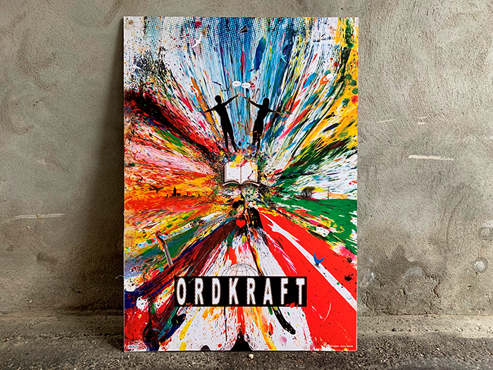 Ordkraft jubilæumsplakat af Nils Sloth
